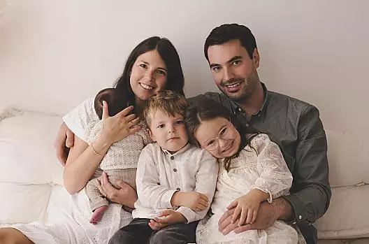 Famiglia Joas: Michael e Jasmin con Anna, Luis e Paul