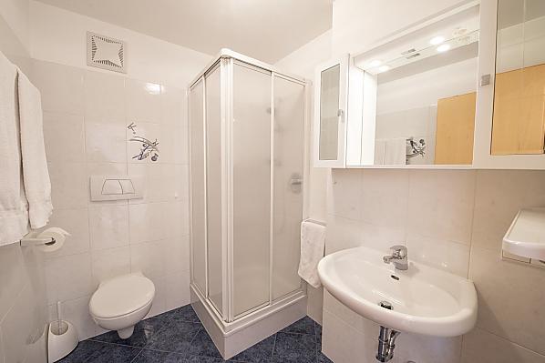 Bad mit Dusche Ferienwohnung 1