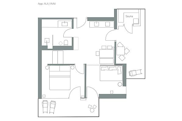 Der Plan der Wohnung Inni 