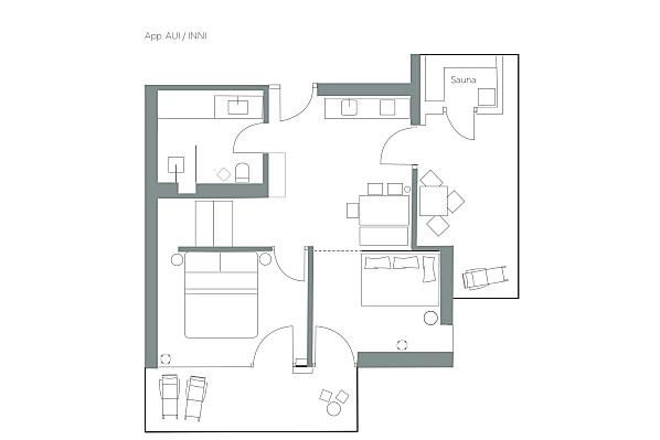 Skizze der Wohnung Aui