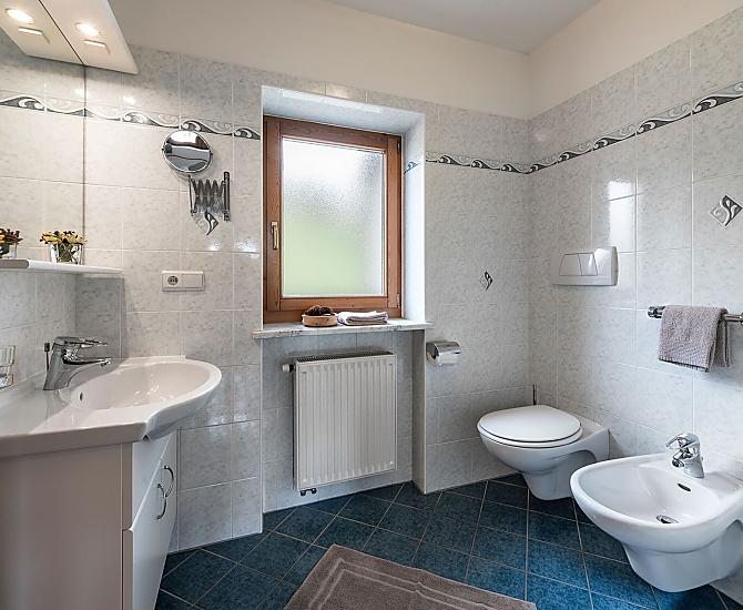 Dusche mit Hand- und Regenbrause