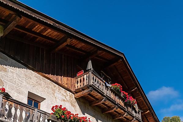 Der Balkon zur Südseite 