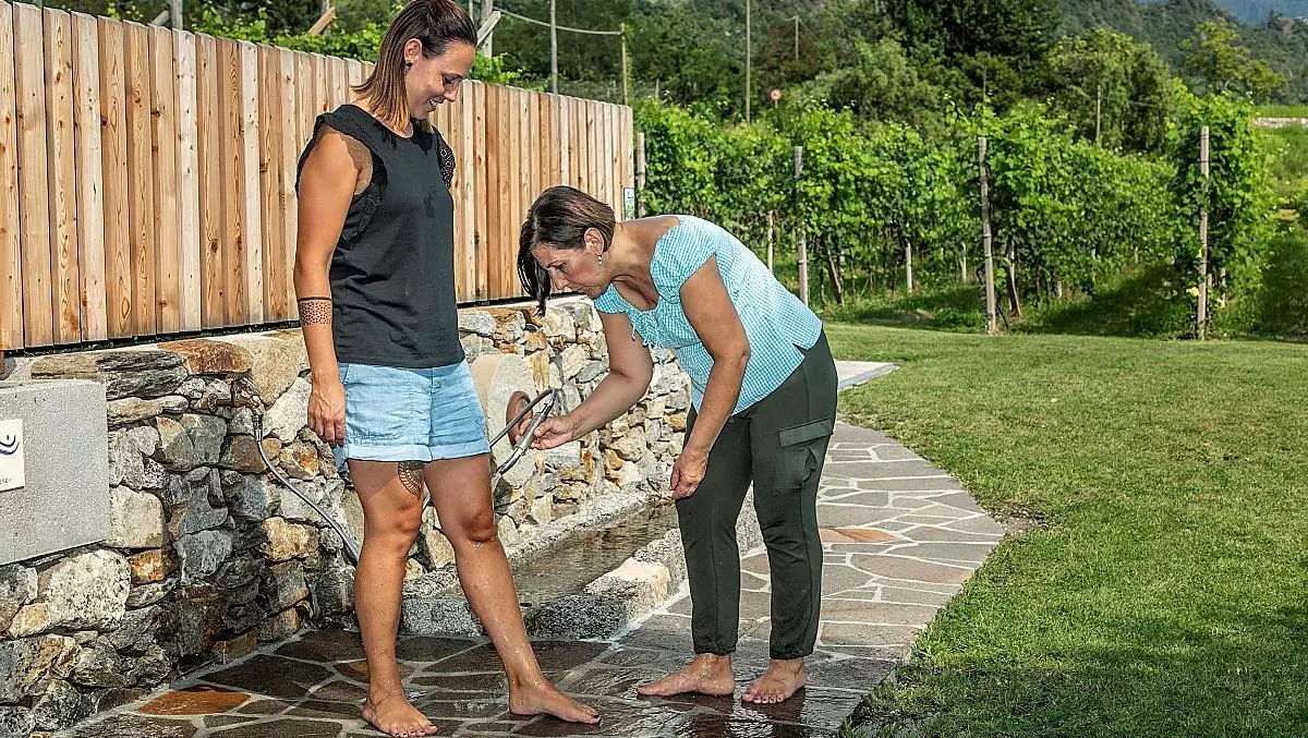 Kneipp al maso con la contadina Margit