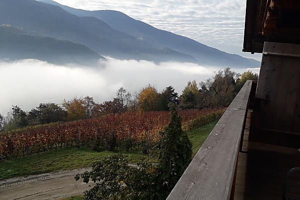 Herbstliche Aussicht vom Balkon