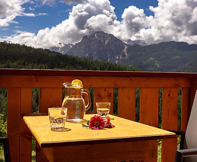 Ferienwohnung mit tollem Blick in Richtung Fanesberge