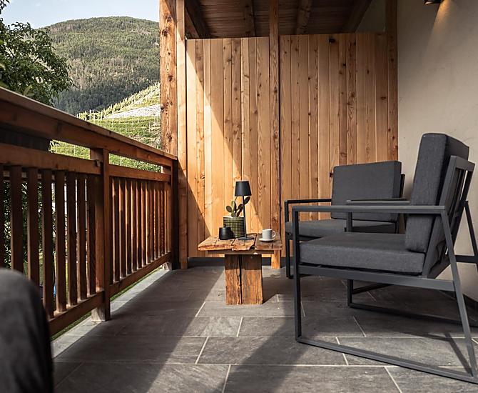 Geräumiger Balkon zum Entspannen.