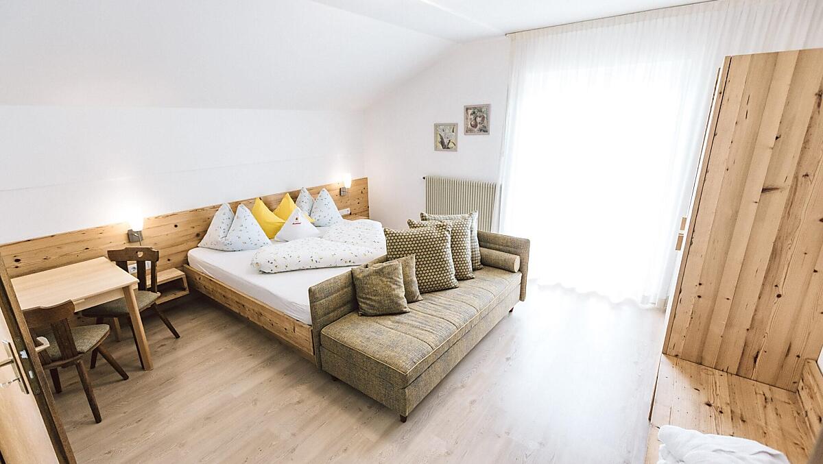 L’appartamento “Obstgarten” è ideale per famiglie o gruppi che desiderano trascorrere una vacanza immersi nella natura.