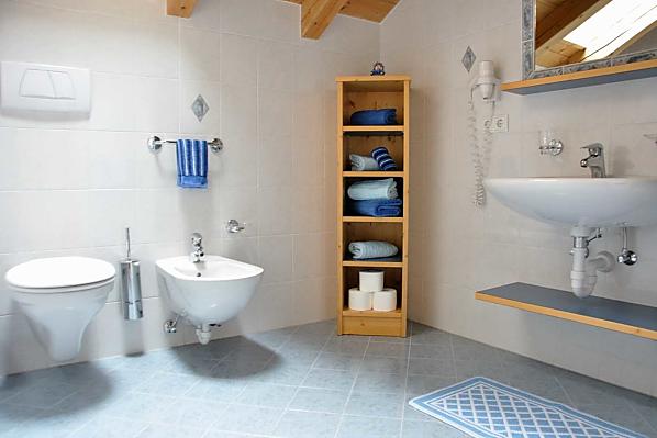 Badezimmer mit Dusche und Bidet