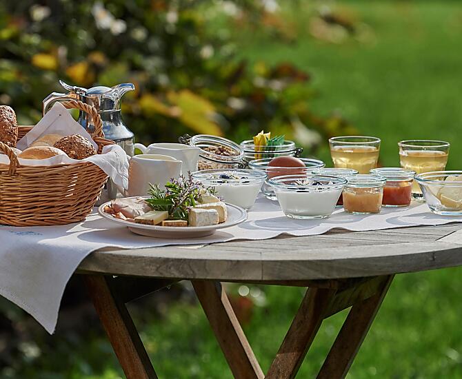Frühstück im Grünen