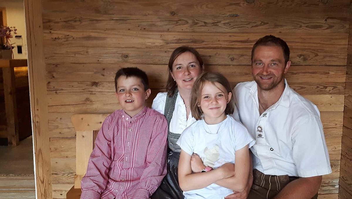 Questi siamo noi: Leo, Angelika, Sophie e Michael