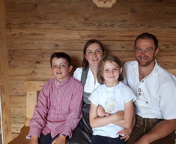 Questi siamo noi: Leo, Angelika, Sophie e Michael