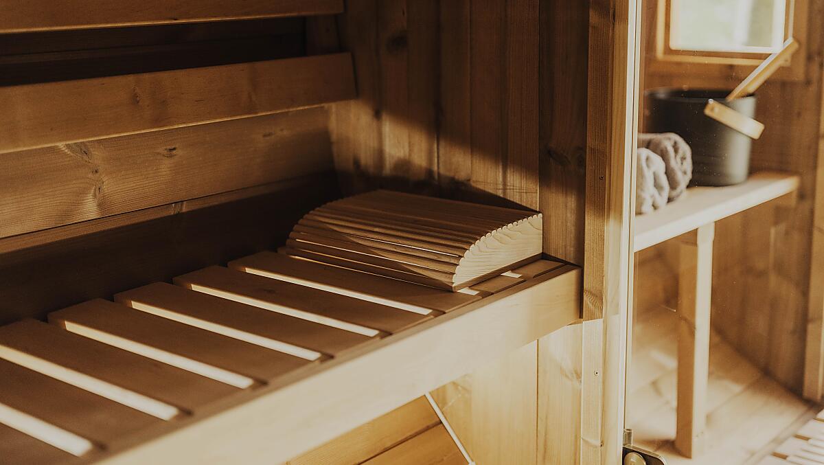 Sauna finlandese in giardino