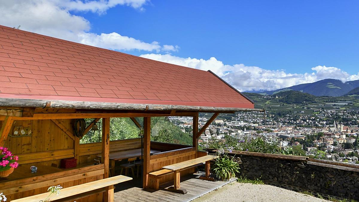 D'estate si può godere una vista molto speciale sulla città di Bressanone.